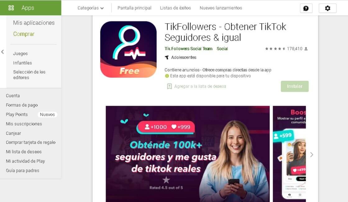 aplicaciones para tener más seguidores en Tik Tok