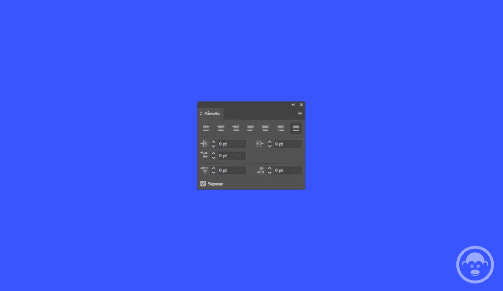 Acceso al panel Párrafo illustrator Acceso al panel Párrafo illustrator