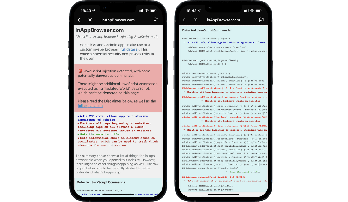 Código que espía a usuarios de TikTok
