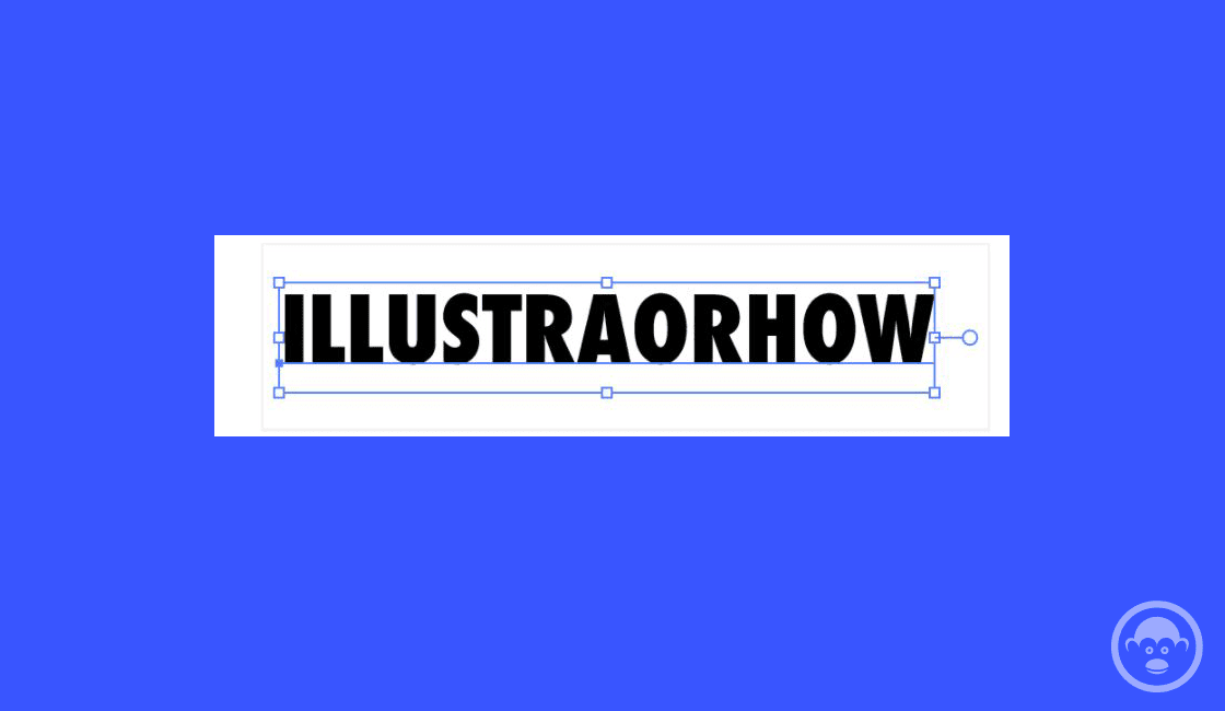 Seleccione texto illustrator